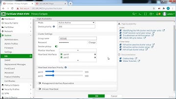 Active Active HA configuration in Fortigate
