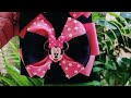 Minnie Mouse hair bow making tutorial #diy #youtube #tutorial #subscribe #newvideo #diyhairbows #diy