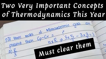 Two new Concepts of Thermodynamics in PMC 2022 MDCAT | Important Video