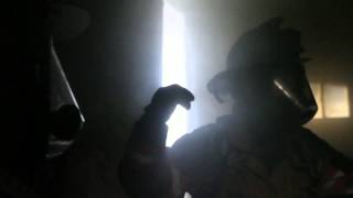 From the inside- live fire training in an old Nashua home provides hands-on experience for new city