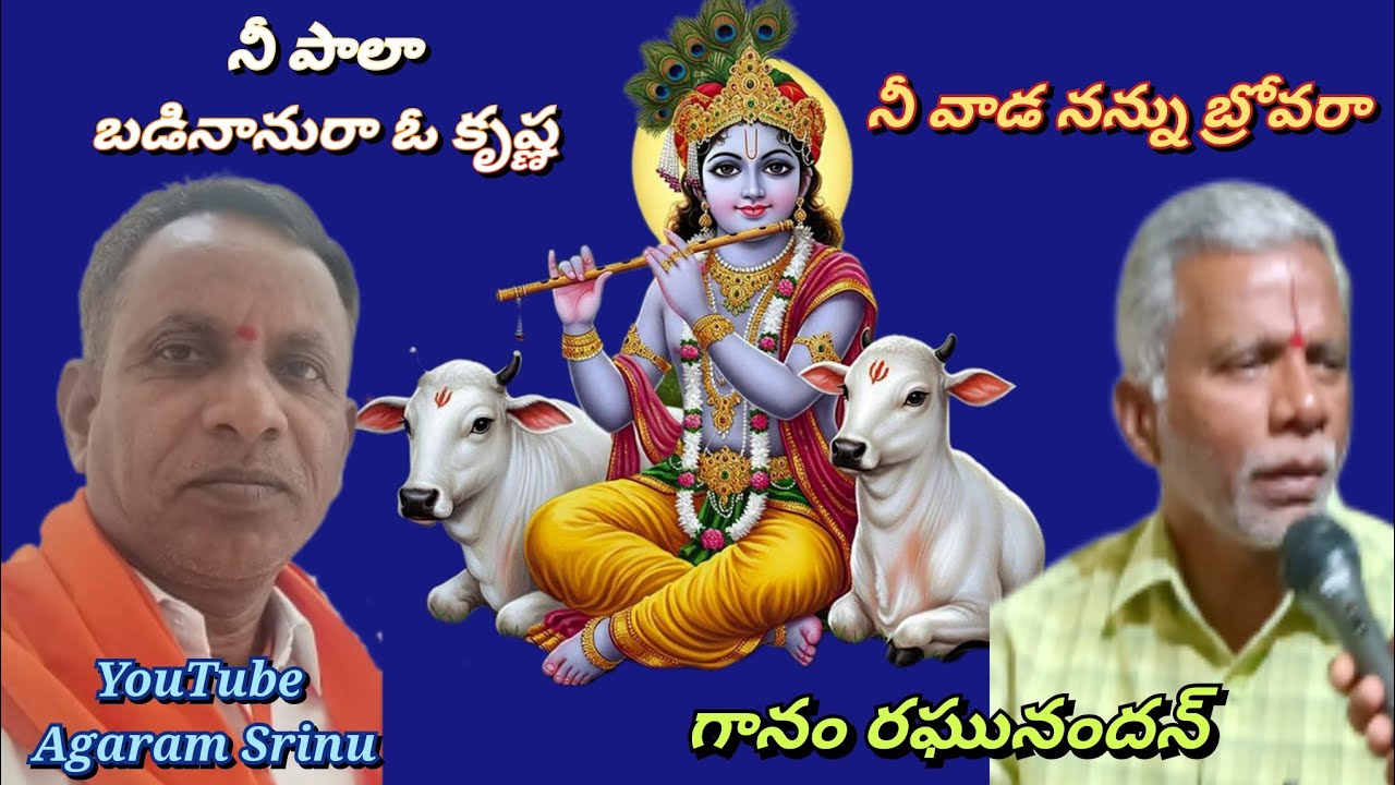 నిపాలబడినాను రా ఓ కృష్ణ నీ వాడ నన్ను బ్రోవరా గానం. రఘునందన్....