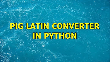 Pig Latin converter in Python