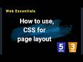 Web Essentials (HTML & CSS): Page Layout: CSS column Layout