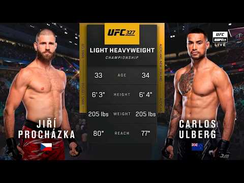 Jiří Procházka vs Carlos Ulberg fight footage