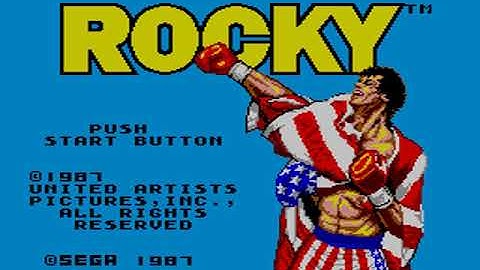 Rocky Master System intro + demo gameplay