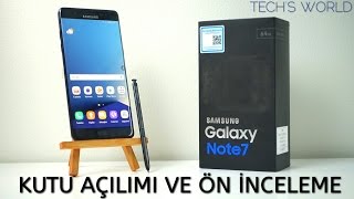 Samsung Galaxy Note 7 Kutu Açılımı Ve Ön İnceleme Türki̇yede İlk
