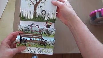 Memory Box Easel card (Triple Easel card)...