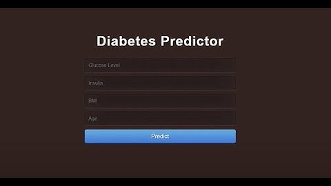 Diabetes Disease Prediction Using Machine Learning | Python | Final Year College Project