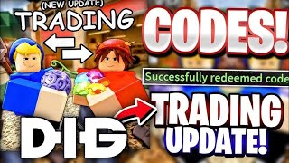 🪨New🪨 ALL WORKING TRADING UPDATE CODES For Dig | Roblox Dig Codes 2025