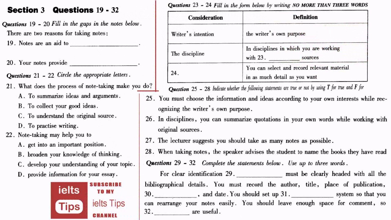 ielts Listening Full practice Test 2016 with Answers