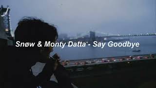 Snøw \u0026 Monty Datta - Say Goodbye 1 Hour