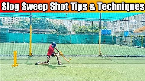 Slog sweep shot practice | Slog sweep tips and techniques | cricket batting practice #cricket #viral