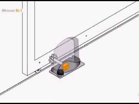 QUOTIDOM - Installation du moteur sur le portail coulissant MHOUSE SL0 SL1S SL10S SL1W