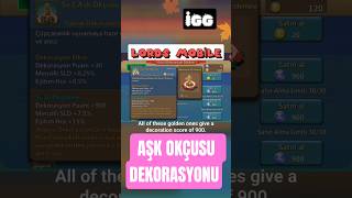 AŞK OKÇUSU DEKORASYONU - LORDS MOBİLE #lordsmobile #lordsmobiletürkçe #lordsmobiletürkiye