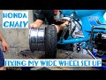 Fixing my WIDE WHEEL set up - Honda Chaly