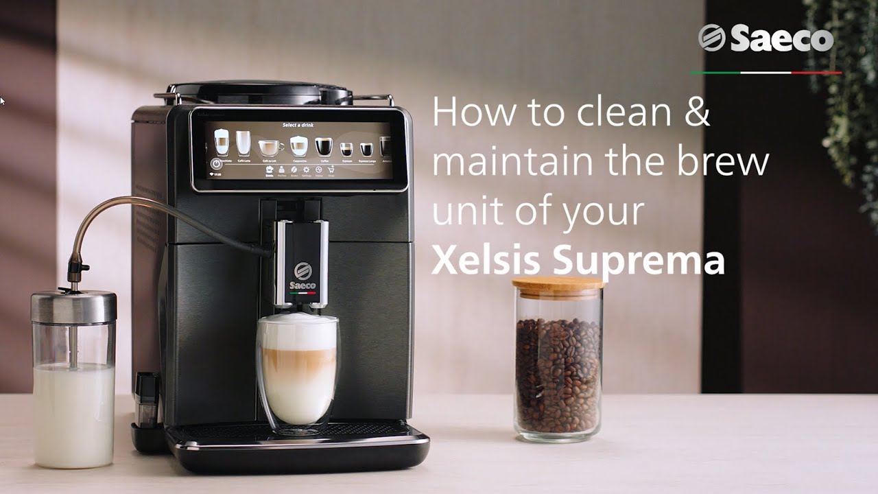 spiraal zout kofferbak How to clean & maintain the brew unit of Saeco Xelsis Suprema & Xelsis  Deluxe - YouTube