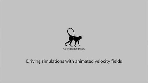 Driving simulations with velocity fields in Houdini