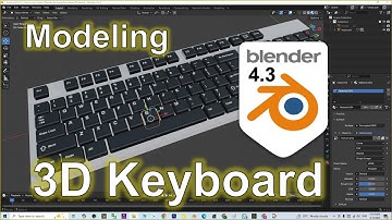 Blender Interactive Keyboard 3D Modeling Tutorial #blender #3dmodeling #tutorial #keyboard
