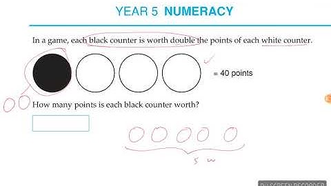 Year 3 and 4  - simple division using counters