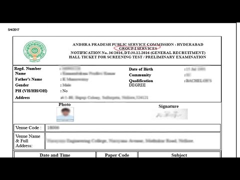 appsc download hall ticket Ap tet hall ticket 2018 manabadi download (available) andhra.