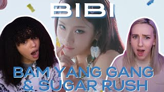 COUPLE REACTS TO BIBI (비비) | 밤양갱(Bam Yang Gang) & Sugar Rush Official M/Vs