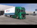 ETS2 Realistic Driving | DAF XG+ 2021 | Dortmund to Gedser | Steering Wheel Gameplay