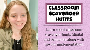 What is a Classroom Scavenger Hunt? (Digital and Printable!)