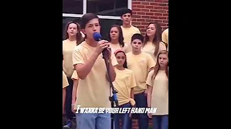 The way he walks up to the mic 💪 #shorts | kid owns this Riptide cover😍