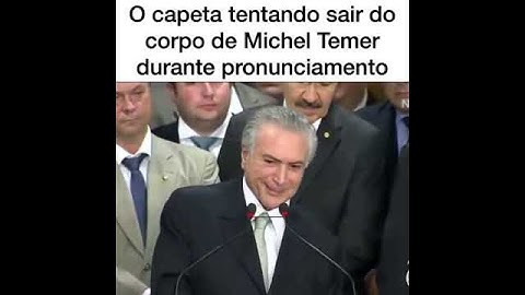 PRONUCIAMENTO DE TEMER 27/05/2018  O CAPETA SAINDO DE TEMER