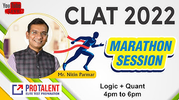 CLAT 2022 Marathon Session 03 - Quantitative Techniques & Logical Reasoning