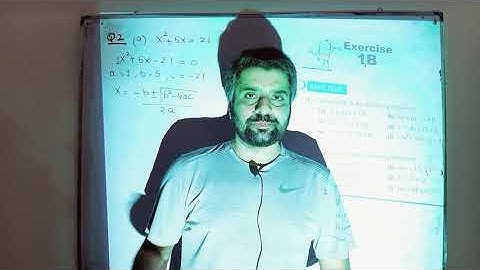 D3 Math Ex 1b Q2 Part a,b,c Quadratic Equations