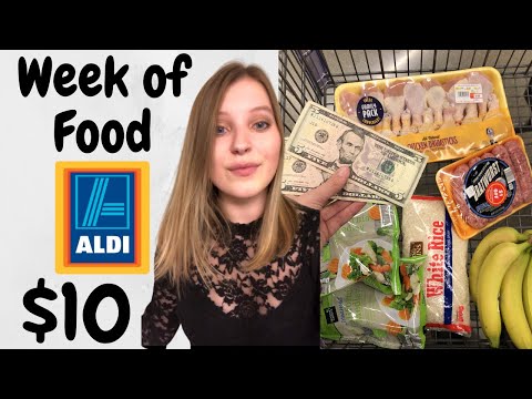 Aldi 10 Weekly Food Challenge Extreme Budgeting Grocery Haul