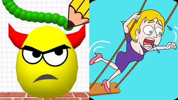 Draw To Smash Logic Puzzle VS Save The Girl Satisfying ASMR Gameplay (Android, ios) (New Update)