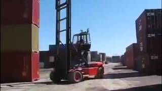 Forklift Fail With Huge Shipping Container