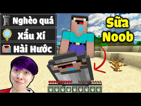 Vinh Uống Sữa Của Noob Tập 10 : UỐNG SỮA TẤT CẢ ĐỘNG VẬT TRONG MINECRAFT* Sao Mà Xui Xẻo Quá Đi 😭😰