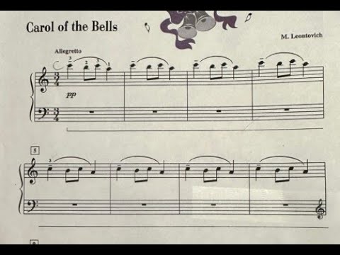 Видео: Carol of the Bells Новогодняя Пьеса для Эшли