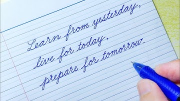 Cursive Writing Quote 42 | Cursive Handwriting Practice | Cursive Letters | How to write in cursive