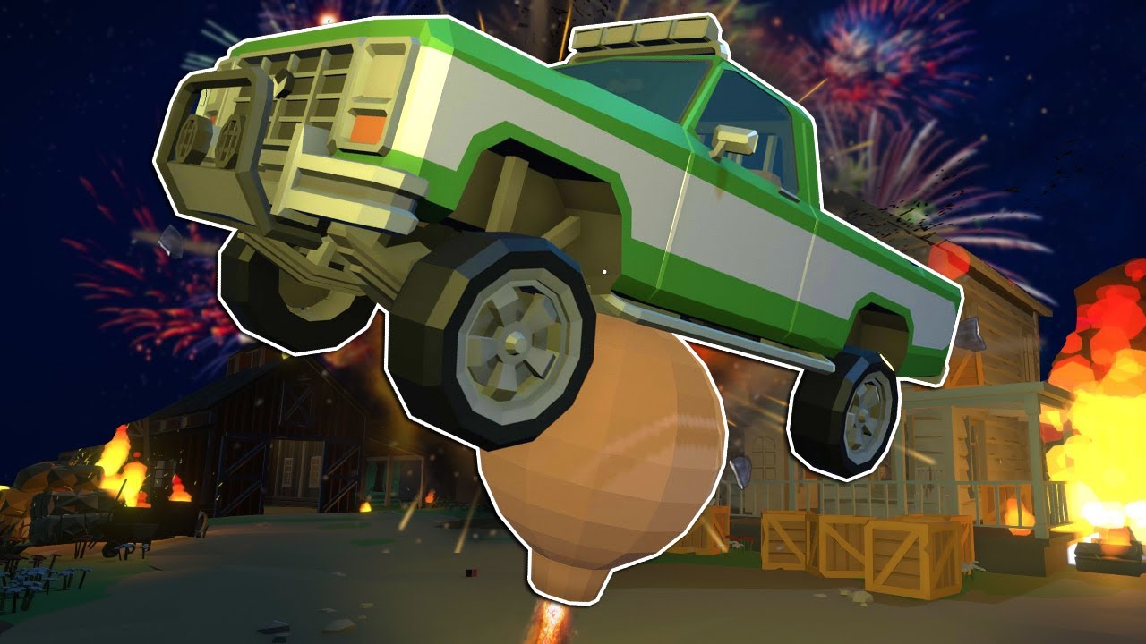 Sending A Truck To Space With A Nuclear Firework Fireworks Mania Gameplay Youtube