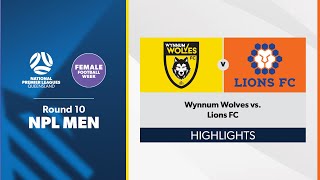 NPL Men Round 10 - Wynnum Wolves vs. Lions FC Highlights