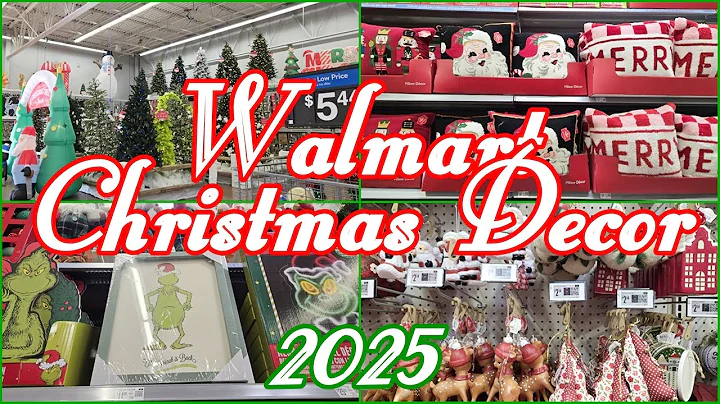 WALMART CHRISTMAS 2025 SHOP WITH ME CHRISTMAS TREES ORNAMENTS DECORATIONS