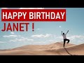 Happy birthday JANET! Today is your day!