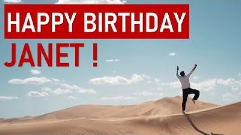 Happy birthday JANET! Today is your day!