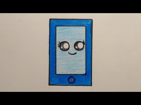 สอนวาดรูป​โทรศัพท์ไอโฟน​ | Draw​ing​ Cute​ IPhone​ Easy​ for​ beginer​ | My​ Sky​ Channel.