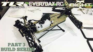 TLR 8IGHT-T 4.0 NITRO TRUGGY KIT -REAR DIFF ASSEMBLY INSTALL- PART 3 BUILD SERIES