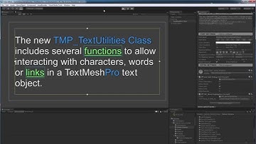 TextMesh Pro - Interacting with text objects using the TMP_TextUtilities class