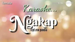NGAKAP - female - Karaoke lagu karo