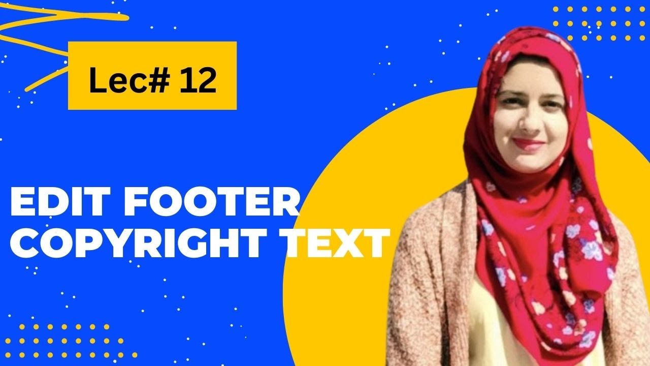 how-to-edit-footer-copyright-text-in-any-wordpress-theme-youtube