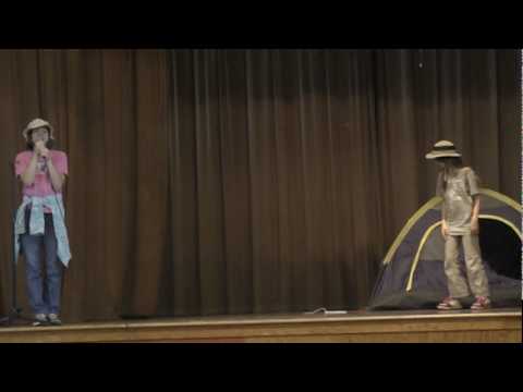 Katie and Madeline perform "Camp Grenada" at Pleas...