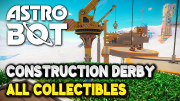 Astro Bot CONSTRUCTION DERBY 100% Guide | All Collectible (Locations All Bots & Puzzle Pieces)