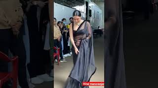 Kiara Advani In Black Saree Uff